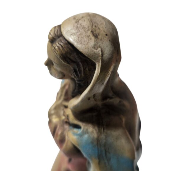 Vintage Mary Nativity Figure 4 Inch Italy Christmas Holiday Figurine Decor - Picture 16 of 16